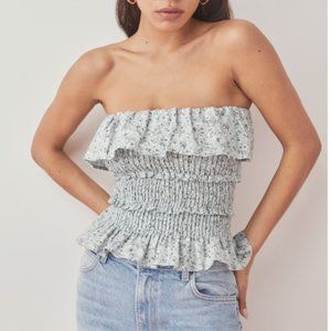 Love!! Reformation Millet Linen Top - Agave